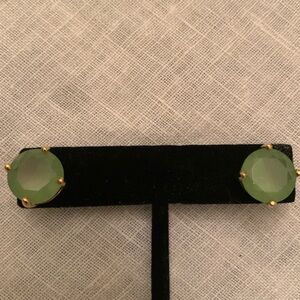New in pouch, Kate Spade 14K gold filled green studs